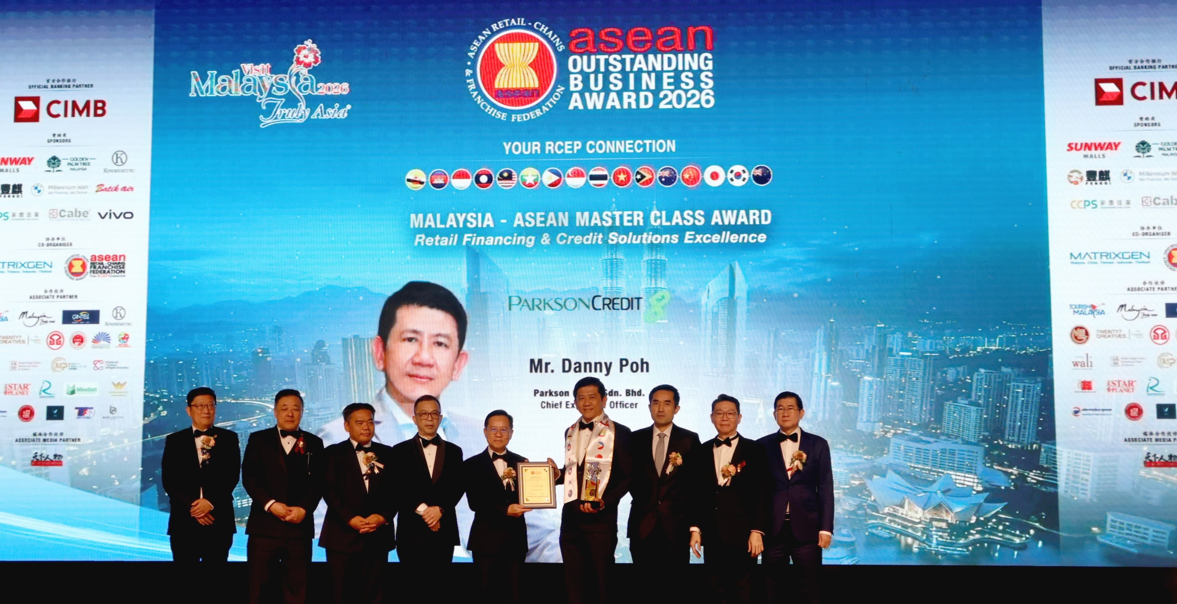 Parkson Credit Achieves Retail Financing and Credit Solutions Excellence at ASEAN Outstanding Business Award 2026